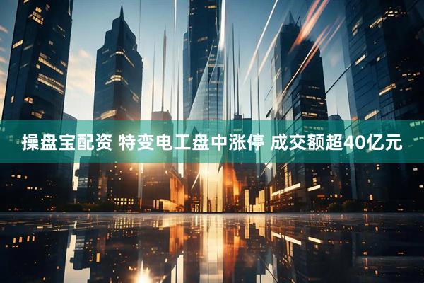 操盘宝配资 特变电工盘中涨停 成交额超40亿元