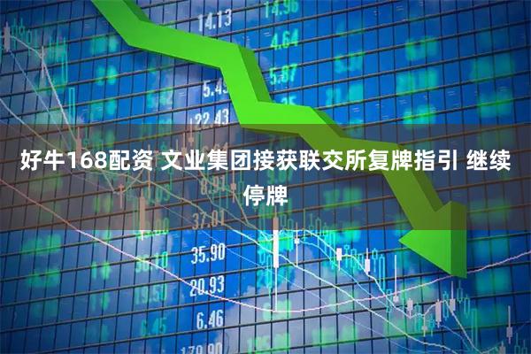 好牛168配资 文业集团接获联交所复牌指引 继续停牌